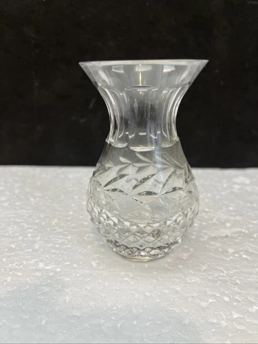 Vintage Waterford Glandore Crystal 4” Bud Vase Glass Made in Ireland