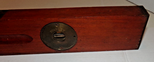 Antiker Stanley 24" Nr. 30 Holz / Messing Wasserwaage Patent 1906 - Bild 5 von 11