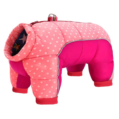 Waterproof Dog Jumpsuit Coat Reflective Small Puppy Jacket Warm Winter Clothes - Picture 4 of 14