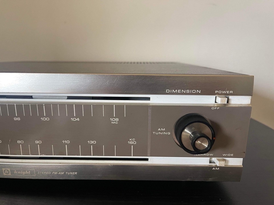 Rare Knight AM/FM Tuner Tube Stereo With 40 Watt Amp / Matching Set | eBay