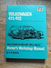 VW 411 & 412 (All 1679cc Models 1968-1973) Haynes Workshop Manual