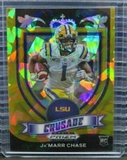 Ja'Marr Chase 2021 Prizm Draft Picks Crusade Orange Ice Rookie #162 RC Bengals