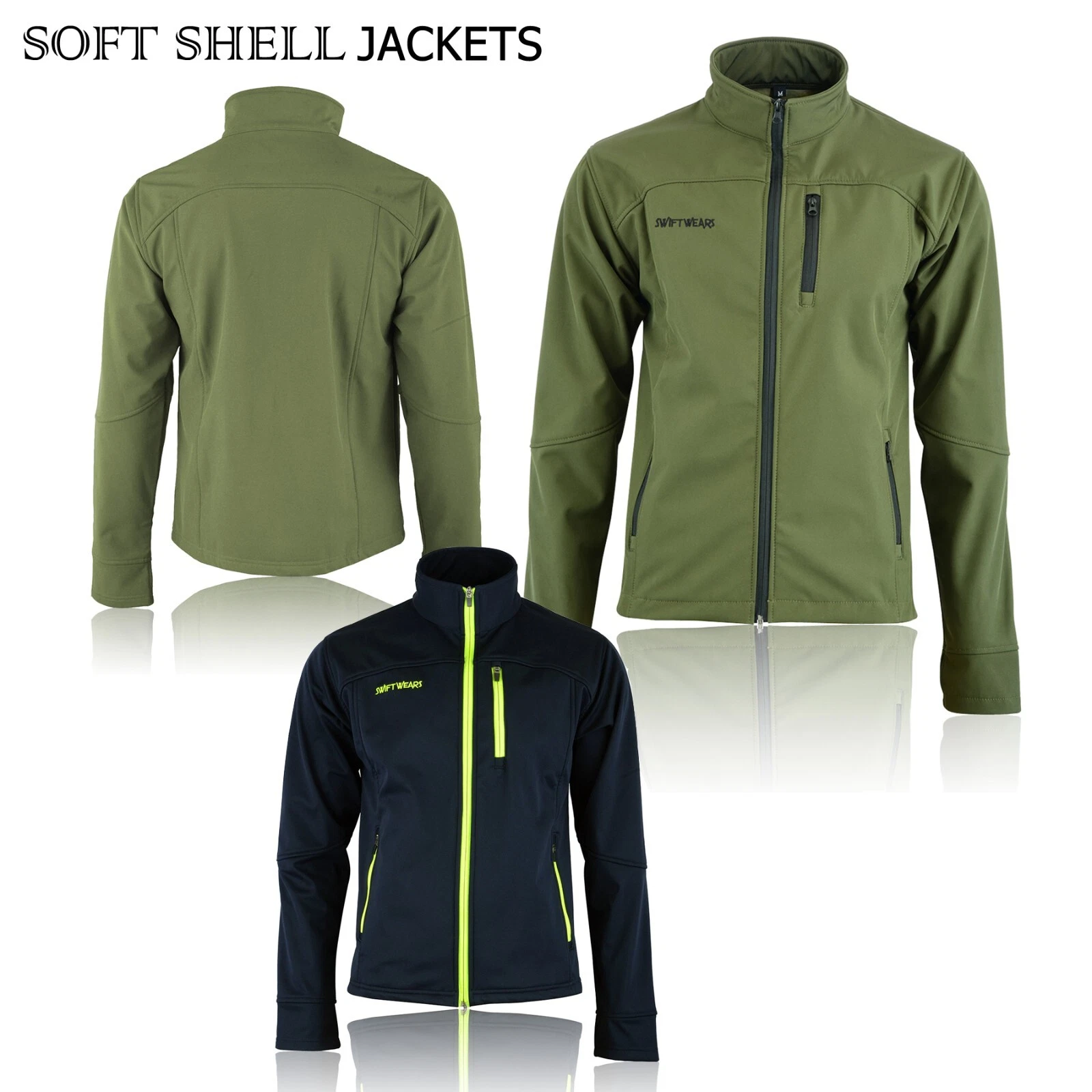 Men's Soft Shell Fleece Jacket Waterproof Outdoor Work Windproof Casual Jackets
Opens in a new windo
