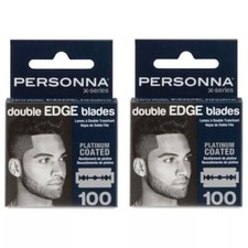 200 Personna X-series Stainless Steel Double Edge Barber Razor Blades Israel