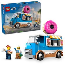 LEGO City Donut Truck Toy - Building Toy for Kids, Boys and Girls, Ages 5 - Bir