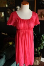 Vintage Vanity Fair Womens XS Sheer Pink Lace Nightgown All Tricot Nylon USA
