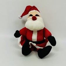 Vintage Parachute Puffy Nylon Santa Claus Plush Stuffed Animal Toy Whitman  s  