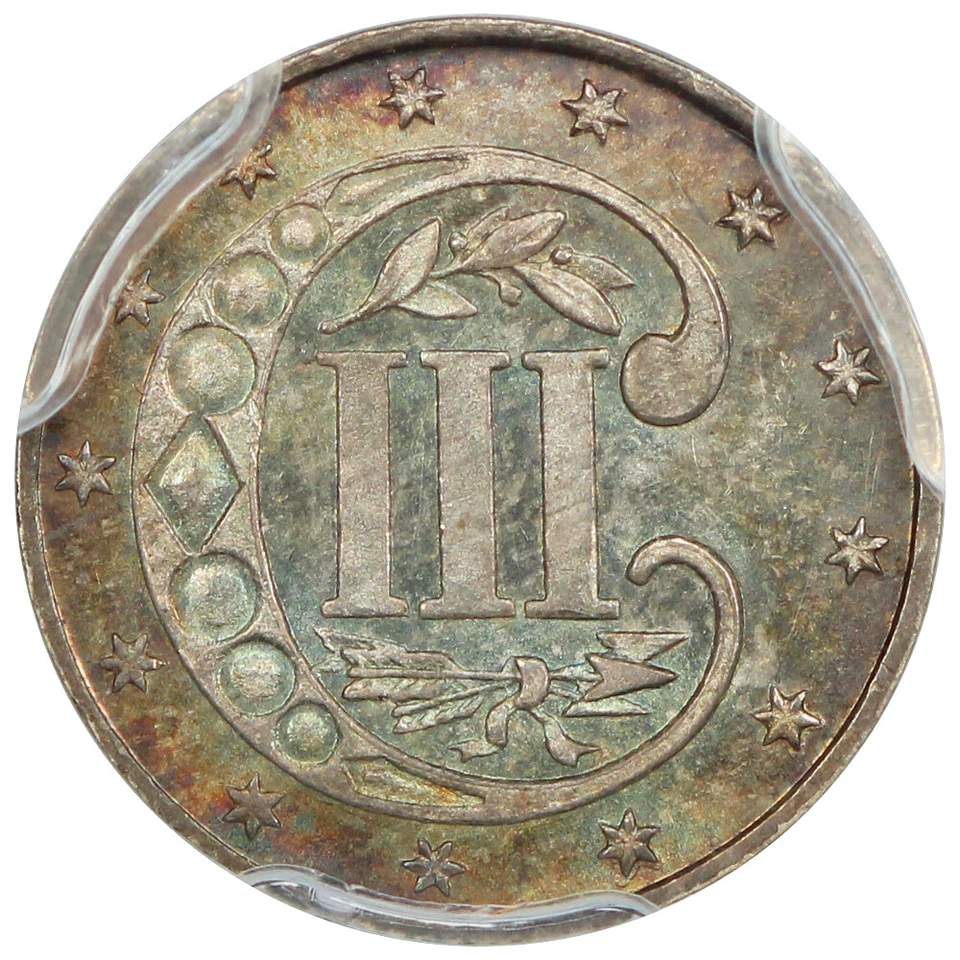 1867 3CS PCGS/CAC MS65 ex: D.L. Hansen - Image 4 of 4