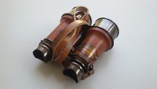 Brass Leather Covered Vintage Binoculars Antique Finish Marine Maritime Gifts