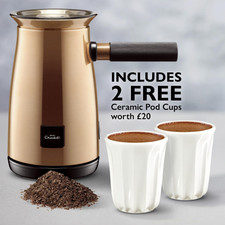 Hotel Chocolat Velvetiser Hot Chocolate Machine Copper With Free 2 Cups Grade A