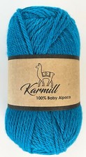 Alpaca Wool Skeins 100 Baby Alpaca Yarn DK Weight - 50 grams - Ocean 8120