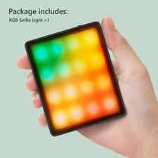 LAVOKOL 6W RGB Compact Video Light 320K-6200K Double Color Camera Lighting Lamp