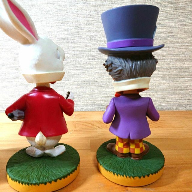 FUNKO Alice in wonderland Bobble head 四体 Wacky Wobbler Alice in Wonderland Bubble Head 4 Figures Set