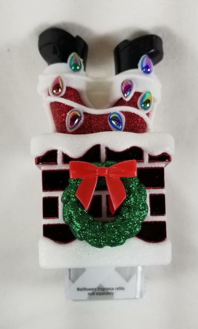 Bath & Body Works Santa in Chimney Red Wallflower Plug Christmas Scent-image