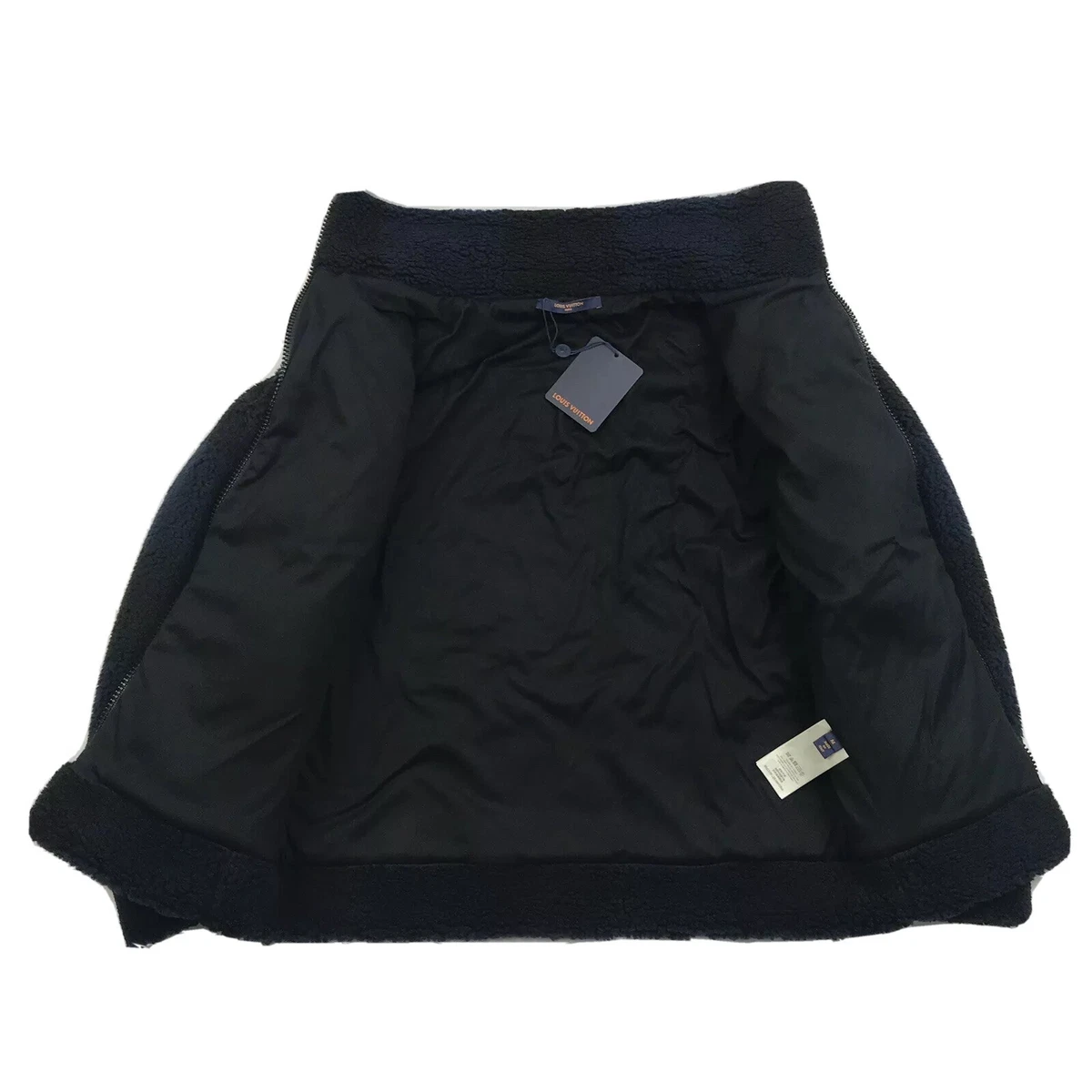 LOUIS VUITTON x NIGO JACQUARD DAMIER FLEECE NAVY BLOUSON 1A9M86 