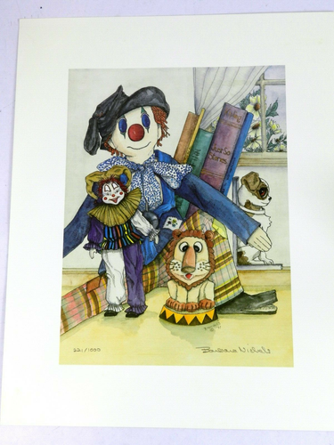 Barbara Nichols Signed Numbered 22/1000 Old Friends Stuffed Animals Print - Picture 8 of 8