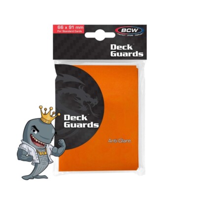 2X (100 Total) BCW Gaming Deck Guard Matte Orange 50ct Pack MTG TCG FREE SHIP