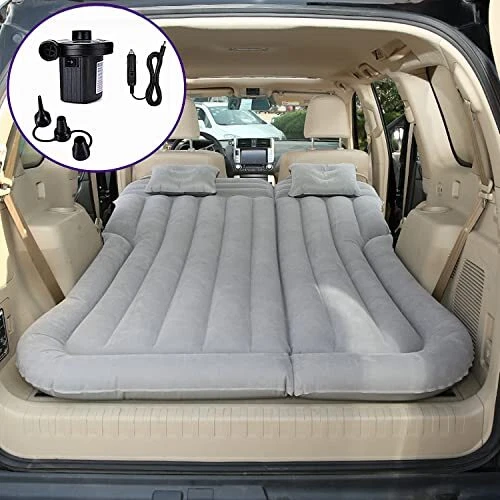 goldhik SUV Car Inflatable Air Mattress Camping Bed with Electric Air Pump 2 ...