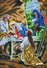 Jesus is Laid in the Tomb Bead Embroidery Kit DIY Needlepoint Beadwork B698