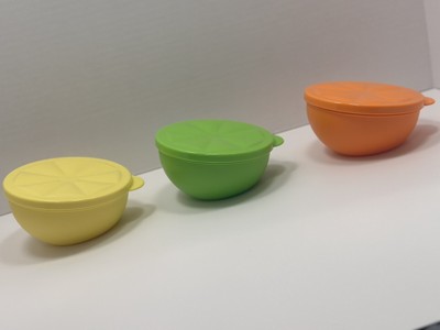 Tupperware Citrus Keepers Bowls Set of 3 NEW