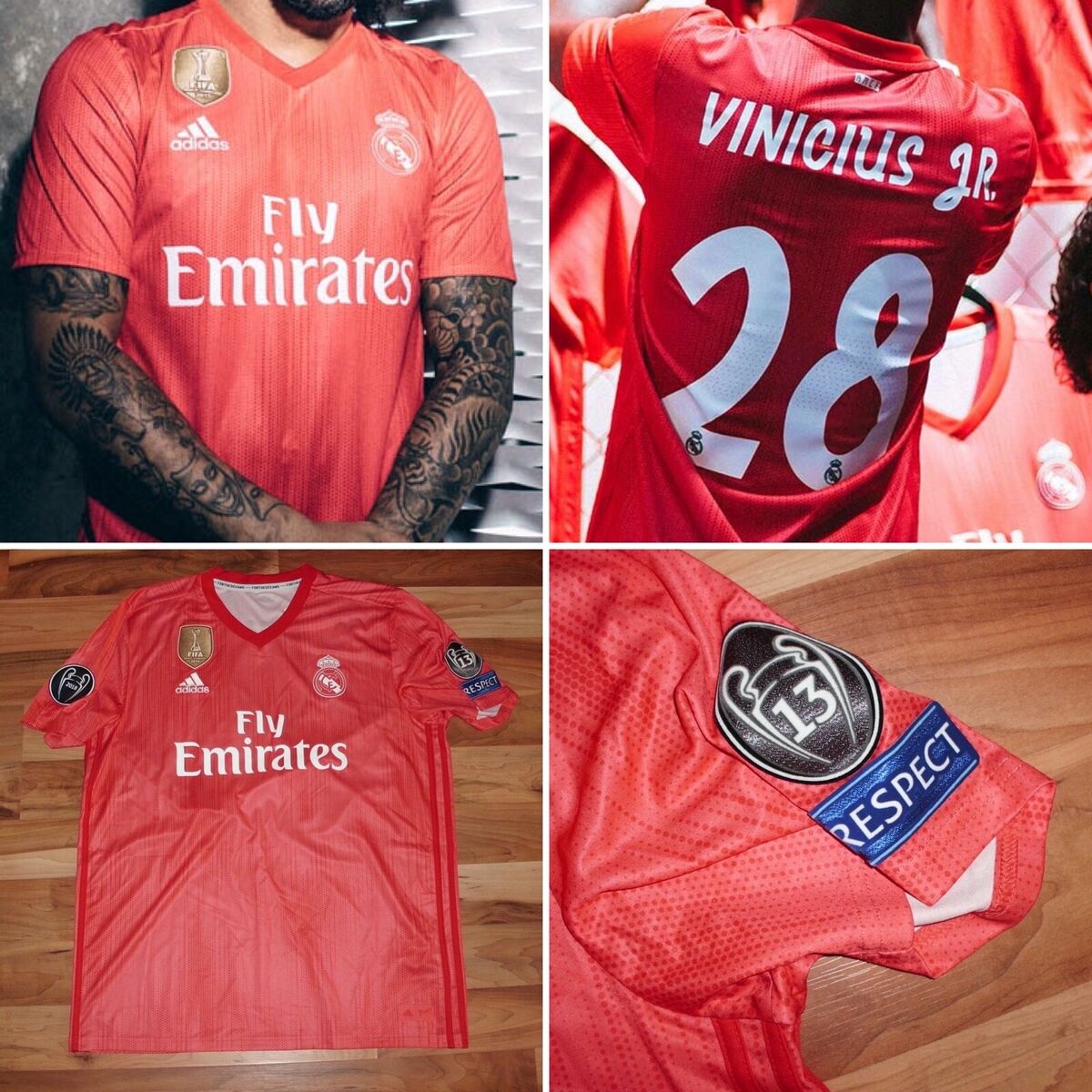 NEW Adidas x Parley 2018/19 Vinicius Jr Real Madrid Jersey NEW Adidas x Parley 2018/19 Vinicius Jr Real Madrid Jersey