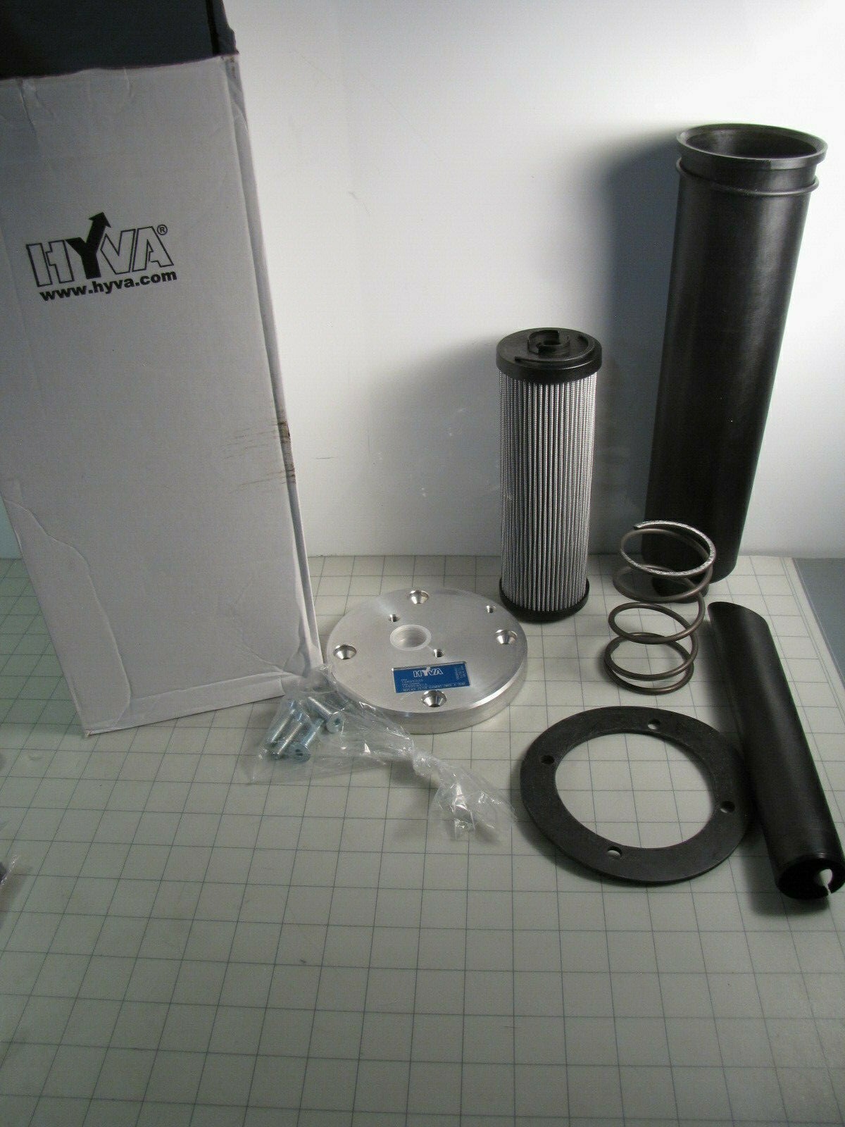 HYVA 14895920 Oil Tank Return Filter w/ Valve Plate Kit Pipe 250 NEW | eBay