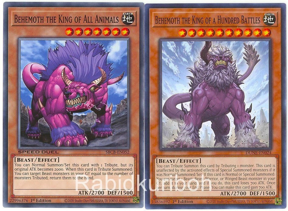 旧アジア版 レリーフ 1st 百獣王 ベヒーモス FET-AE014