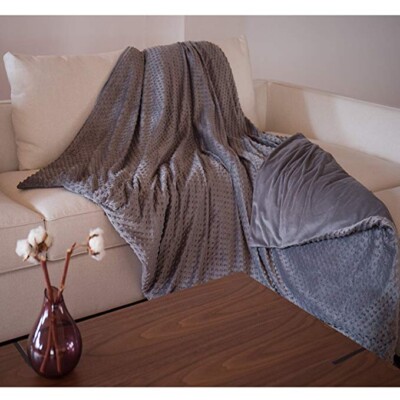 LioCox Weighted Gravity Blanket W/Removable Cover 60 x80  20 lbs Gray New