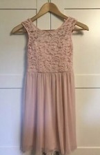 David s Bridal Junior Bridesmaid Dress JB9477 Petal Pink Girls Size 10