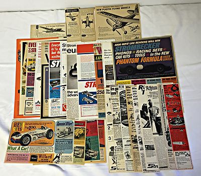 1950/1960s STROMBECKER Hobby Kit Ad Collection ~ LOT of 30 ads