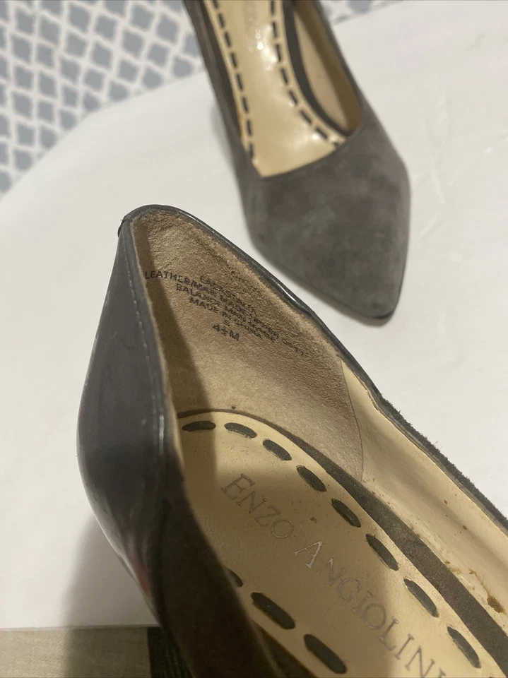 Zapatos de salón gris de tacón alto para mujer talla 4,5 de EE. UU. Foto 2 de 4