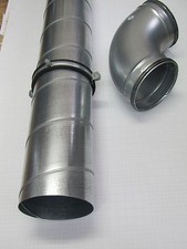 Duct Set 1m + Clamp + Elbow 90° NW100/125/150/160/200/225/250/300mm
