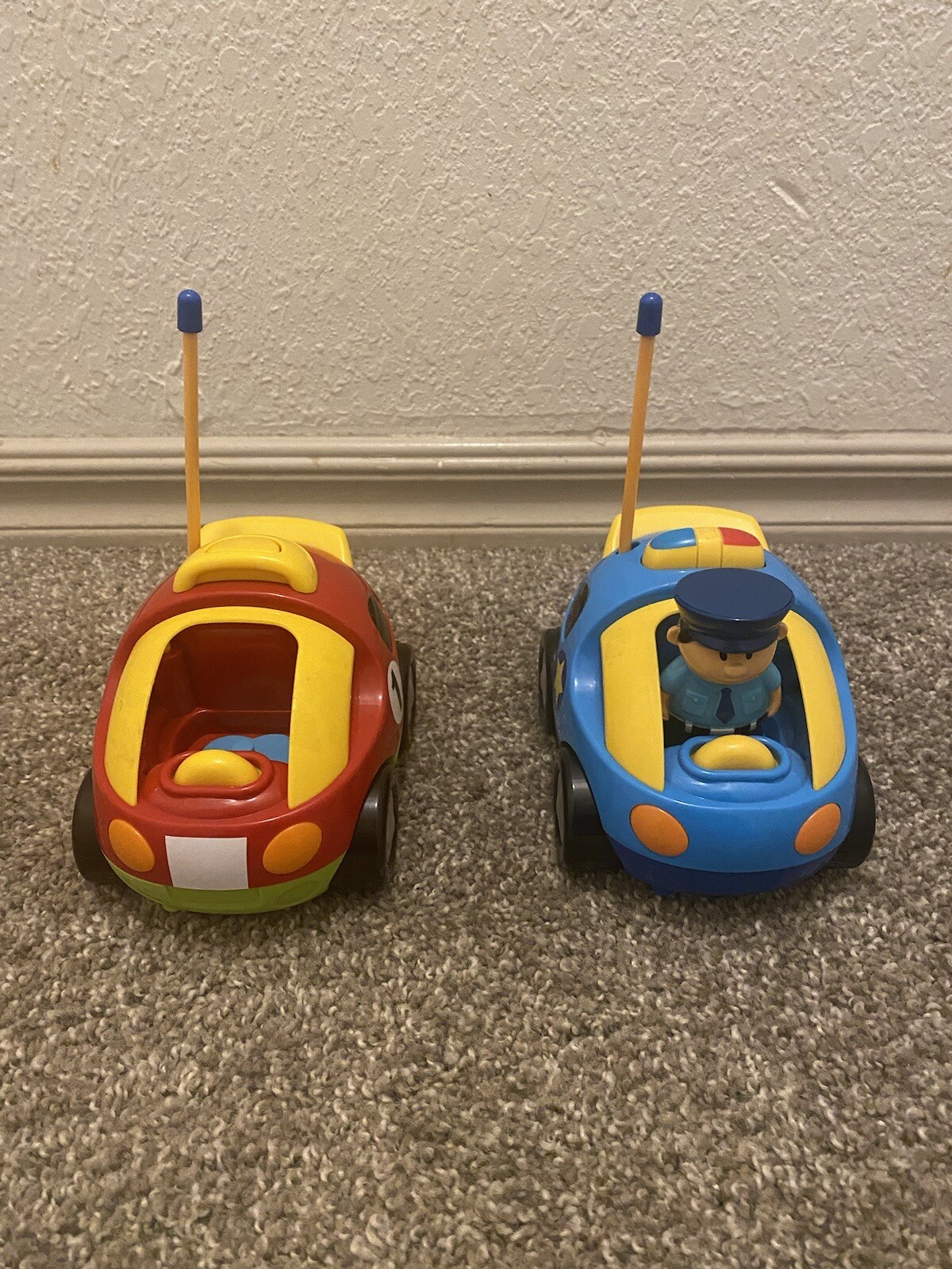 Toon Race Car & Police Car With Music & Lights. Remote Contr