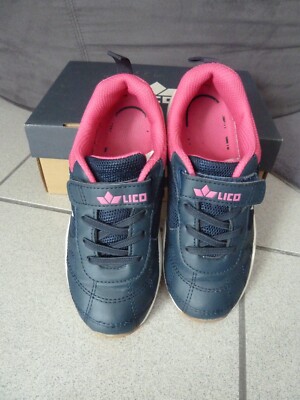 Sportschuhe: Lico Refugio VS, Gr. 31, Marine Pink, hell Sohle für Hallensport