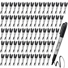 200 Pack Permanent Markers Bulk Permanent Marker Set Fine Point Marker Pens W...