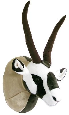 WAGNER STOFFTIERE PLÜSCHTIER TROPHÄE TIERKOPF GEMSBOCK - XL - NEU - Antilope Plüschtrophäe Plüsch