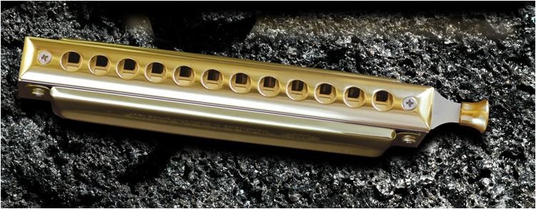 Seydel Volcany Chromatic Harmonica in C Featuring a Brass Comb & Steel Reeds!