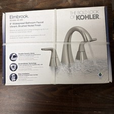 KOHLER Elmbrook 8 in. Widespread 2-Handle Bathroom Faucet in Brushed Nickel