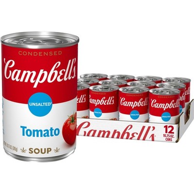 Campbell's Condensed Unsalted Tomato Soup, 10.75 oz Ounce (Pack of 12) 