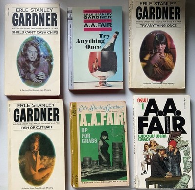 Vintage Lot 27 Paperback A.A. Fair Aka Erle Stanley Gardner Great Cover Graphics