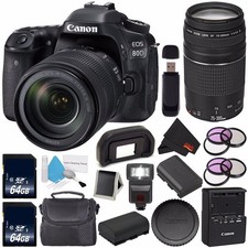 Canon EOS 80D DSLR Camera with 18-135mm Lens 1263C006 International Version  