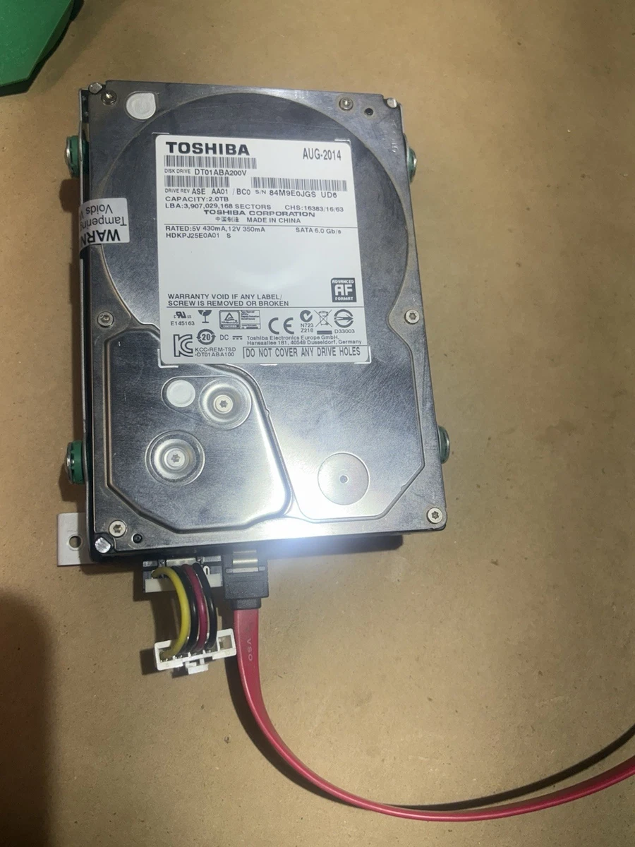 Toshiba Internal Hard Disk Drives 3.5 in Form Factor 2TB Storage