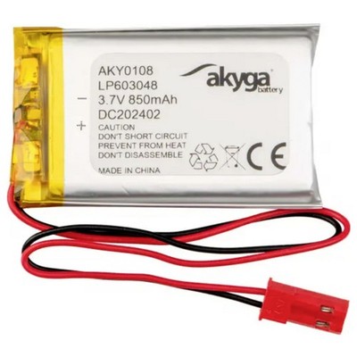 Akyga LP603048 Akkupack x Spezial-Akku  LiPo 3.7 V 850 mAh
