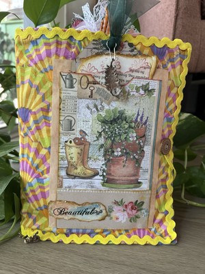 Colorful Soft Cover Junk Journal Full of Decorative Ephemera 