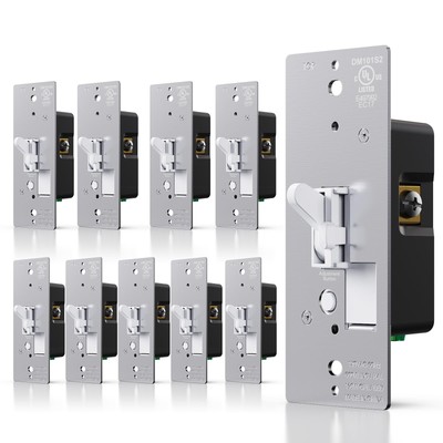Toggle Slide Dimmer Switch for Dimmable LED Light/CFL/Incandescent 600 Watt m...