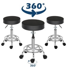 Adjustable Height Hydraulic Rolling Swivel Salon Stool For Massage Spa Office