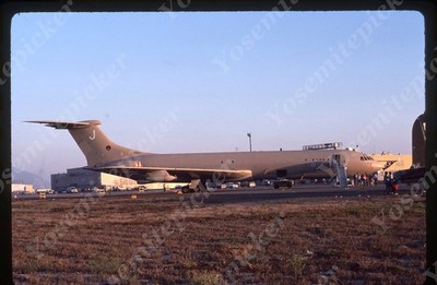 sl18  Slide 1980's  British Airliner Vickers VC10 Point Mugu 405a