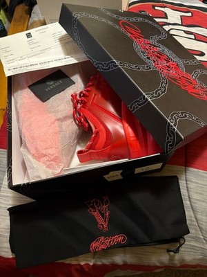 versace men s chain reaction sneakers size 44 (size 11 in USA)