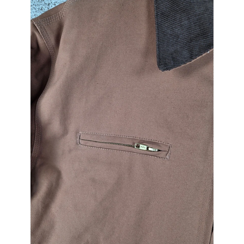 Chaqueta de Trabajo Corner Stone by Port Authority Para Hombres Estilo Detroit Marrón Forrada con Edredón Foto 3 de 4