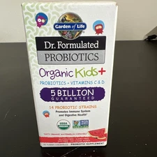 Garden Of Life Probiotics Organic Kids 5 Billion Watermelon 30 Yummy Chewables